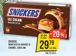Mega Image Snickers înghețată cu arahide și caramel Ofertă