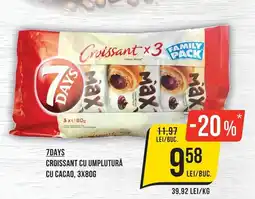 Mega Image 7days croissant cu umplutură cu cacao Ofertă