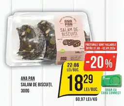 Mega Image Ana Pan salam de biscuiti Ofertă