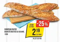 Mega Image European Pastry Baghetă Rustică Cu Secară Ofertă