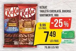Mega Image KitKat tabletă ciocolată Ofertă