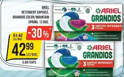 Mega Image ariel detergent capsule grandios color/mountain spring Ofertă