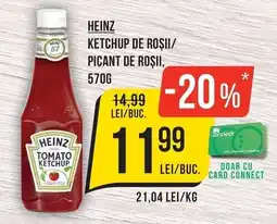 Mega Image Heinz ketchup de roșii/picant de roșii Ofertă