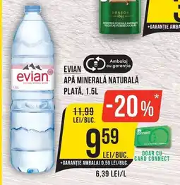 Mega Image Evian apă minerală naturală Ofertă