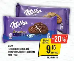 Mega Image Milka fursecuri cu ciocolată, sensations/biscuiți cu cremă oreo Ofertă