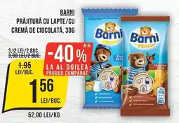 Mega Image Barni prăjitură cu lapte/cu cremă de ciocolată Ofertă