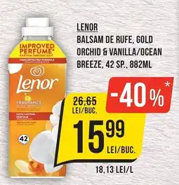Mega Image Lenor balsam de rufe, gold orchid & vanilla/ocean breeze Ofertă