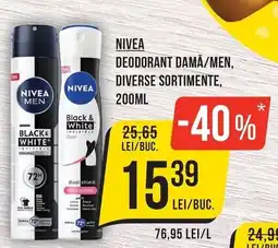Mega Image Nivea deodorant damă/men, diverse sortimente Ofertă