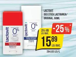 Mega Image Lactovit deo stick lactourea/ original Ofertă