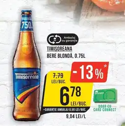 Mega Image Timisoreana bere blondă Ofertă