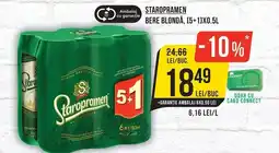 Mega Image Staropramen bere blondă Ofertă