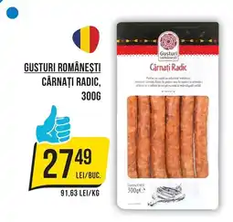 Mega Image Gusturi Românești Cârnați Radic Ofertă