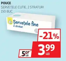 Auchan Pouc servetele fine Ofertă