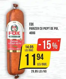 Mega Image Fox parizer cu piept de pui Ofertă