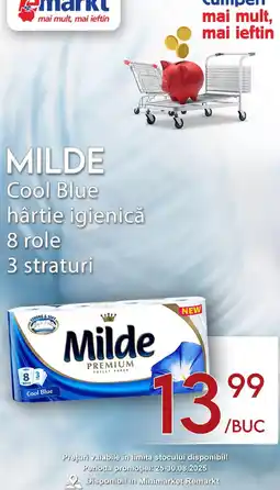 Remarkt Milde cool blue hârtie igienică Ofertă