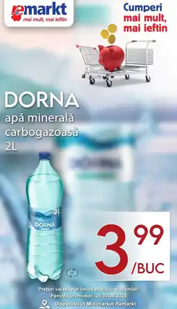 Remarkt Dorna apa minerala carbogazoasa Ofertă