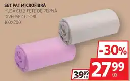 Auchan Set pat microfibră Ofertă