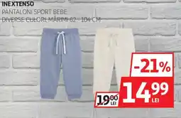 Auchan Inextenso pantaloni sport bebe Ofertă