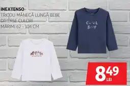 Auchan Inextenso tricou mânecă lungă bebe Ofertă