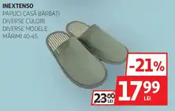 Auchan Inextenso papuci casă bărbați Ofertă
