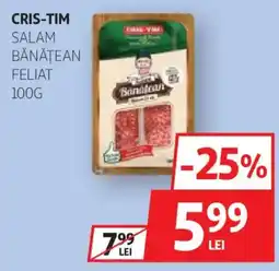 Auchan Cris-tim salam bănățean feliat Ofertă