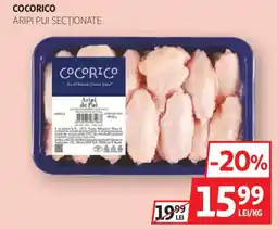 Auchan Cocorico aripi pui secționate Ofertă
