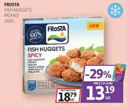 Auchan Frosta fish nuggets spicy Ofertă