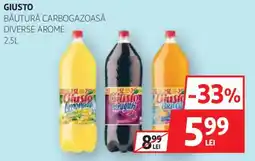 Auchan Giusto băutură carbo gazoașă diverse arome Ofertă
