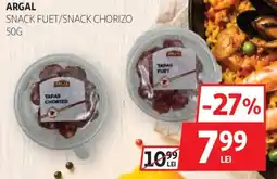 Auchan Argal snack fuet/snack chorizo Ofertă