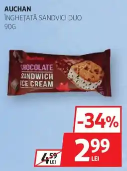 Auchan Auchan înghețată sandvici duo Ofertă