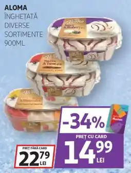 Auchan Aloma înghețată diverse sortimente Ofertă