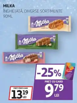 Auchan Milka înghețată, diverse sortimente Ofertă