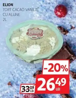 Auchan Elion tort cacao vanilie cu alune Ofertă