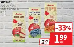 Auchan Auchan suc de mere diverse arome Ofertă