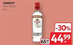 Auchan Smirnoff red vodka Ofertă