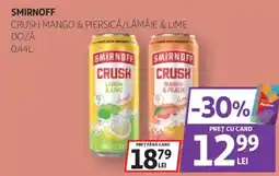 Auchan Smirnoff crush mango & piersică/lămâie & lime Ofertă
