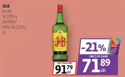 Auchan J&B rare scotch whisky Ofertă