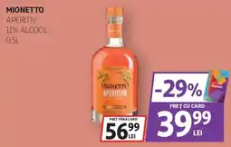 Auchan Mionetto aperitiv Ofertă