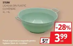 Auchan Sterk lighean din plastic cu mânere Ofertă