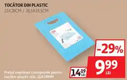 Auchan Tocător din plastic Ofertă