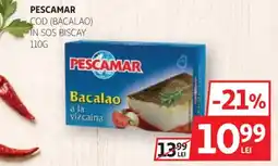 Auchan Pescamar cod bacalao in sos biscay Ofertă