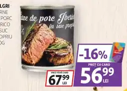 Auchan Iberia carne de porc in sue propriu Ofertă