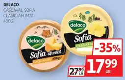 Auchan Delaco cașcaval sofia clasic/afumat Ofertă
