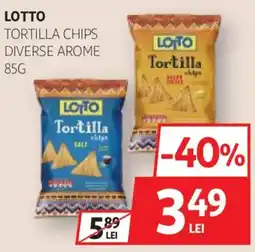 Auchan Lotto tortilla chips diverse arome Ofertă