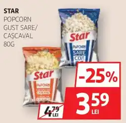 Auchan Star popcorn gust sare/ cașcaval Ofertă