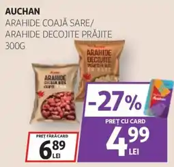 Auchan Auchan arahide coajă sare/arahide decojite prăjite Ofertă