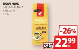 Auchan Julius Meinl cafea măcinată jubilaum Ofertă