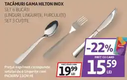 Auchan Tacamuri gama hilton inox Ofertă