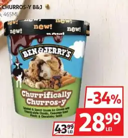 Auchan Ben & Jerry's Churrifically Churros-y Ofertă