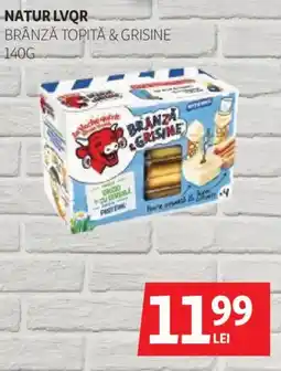 Auchan Natur lvqr brânză topită & grisine Ofertă